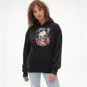 Aeropostale Poison Washed Boyfriend Pullover Hoodie